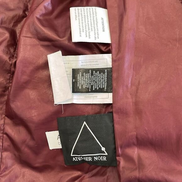 Rudsak Atelier Noir Winter Down Jacket Coat Leather *READ* - Women’s Large - Picture 11 of 16